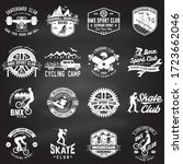 set of bmx  skateboard  mtb... | Shutterstock .eps vector #1723662046