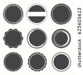 blank round stamps for logo ... | Shutterstock .eps vector #625603613