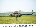 Military Helicopter With...