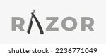 Straight Razor Icon With Razor...