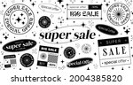 monochrome modern super sale... | Shutterstock .eps vector #2004385820