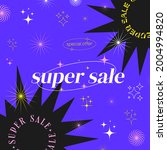 super sale modern trendy banner.... | Shutterstock .eps vector #2004994820