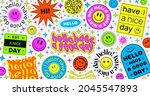 abstract trendy hipster... | Shutterstock .eps vector #2045547893