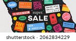 cool trendy sale banner vector... | Shutterstock .eps vector #2062834229
