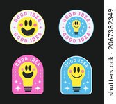 good idea cute sticker. cool... | Shutterstock .eps vector #2067382349