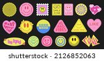 set of cool retro stickers... | Shutterstock .eps vector #2126852063
