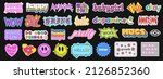 set of cool trendy stickers... | Shutterstock .eps vector #2126852360