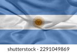 Small photo of Realistic photo of the Argentina flag
