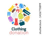 clothing donation flat vector... | Shutterstock .eps vector #1426770899