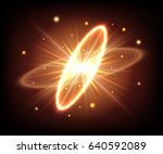 vector splash glow star light... | Shutterstock .eps vector #640592089