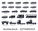 Car Type Icons Set. Vector...