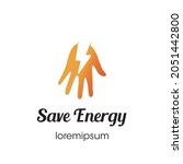save energy logo or symbol... | Shutterstock .eps vector #2051442800