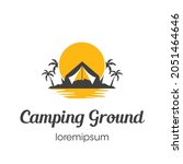 camping ground logo or symbol... | Shutterstock .eps vector #2051464646