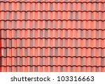 Close Up Of Red Roof Texture