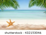 Tropical Beach With Sea Star In ...