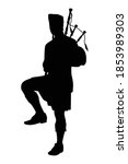 scottish man bagpiper in... | Shutterstock .eps vector #1853989303