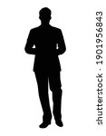 businessman silhouette vector... | Shutterstock .eps vector #1901956843