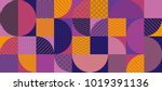 abstract multicolored geometric ... | Shutterstock .eps vector #1019391136
