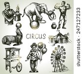 Hand Drawn Sketch Circus And...