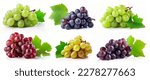 Set of grapes of different...