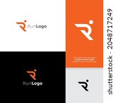 Run Logo Combination Letter R...