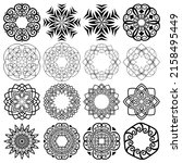 collection of rounded vector... | Shutterstock .eps vector #2158495449