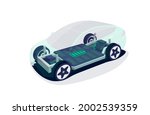 electric car chassis with high... | Shutterstock .eps vector #2002539359