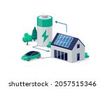 home virtual battery energy... | Shutterstock .eps vector #2057515346