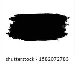 abstract black ink paint stroke ... | Shutterstock .eps vector #1582072783