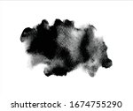 black ink paint stroke... | Shutterstock .eps vector #1674755290
