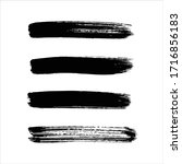 art black ink abstract brush... | Shutterstock .eps vector #1716856183