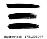 black ink paint stroke... | Shutterstock .eps vector #1751308049