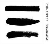 art black ink abstract brush... | Shutterstock .eps vector #1813117060