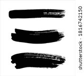 art black ink abstract brush... | Shutterstock .eps vector #1816742150