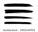 ink black abstract paint stroke ... | Shutterstock .eps vector #1903144933