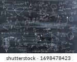Small photo of Impregnable mathematics. Crazy mathematics formulas