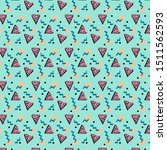 retro 80s pattern seamless tile ... | Shutterstock .eps vector #1511562593
