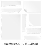 blank paper with bends and... | Shutterstock .eps vector #241360630