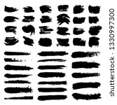 set of ink paint blob and brush ... | Shutterstock .eps vector #1330997300
