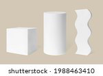 white podium mockups vector... | Shutterstock .eps vector #1988463410