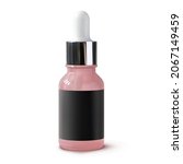 pink glass serum bottle with... | Shutterstock .eps vector #2067149459