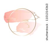 pastel pink brush strokes and... | Shutterstock .eps vector #1101314363