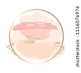 pastel rose and cream brush... | Shutterstock .eps vector #1116076976
