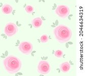 floral seamless pattern. pink... | Shutterstock .eps vector #2046634319