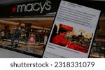 Small photo of Macy's forecasts dour 2023, blames higher promotions to counter slow demand. Jakarta June 16 2023.