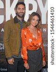 Small photo of NEW YORK, NY - OCTOBER 29: Nev Schulman and Laura Perlongo attend the Season Two Premiere of Tom Clancy's Jack Ryan at Metrograph on October 29, 2019 in New York City.