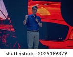 Small photo of NEW YORK, NY - AUGUST 21: Stephen Colbert speaks during "We Love NYC: The Homecoming Concert" at the Great Lawn in Central Park on August 21, 2021 in New York City.