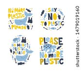 no more plastic word concept... | Shutterstock .eps vector #1479019160