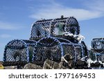 Lobster Pots Piled High Outside