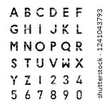 abstract alphabet vector | Shutterstock .eps vector #1241043793